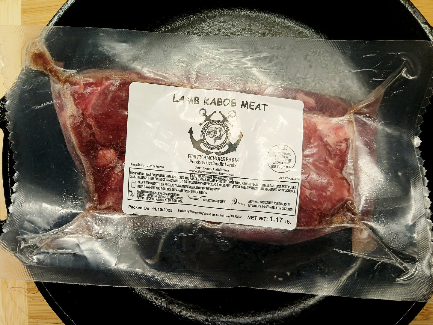 USDA Lamb Kabob/Kebab Meat