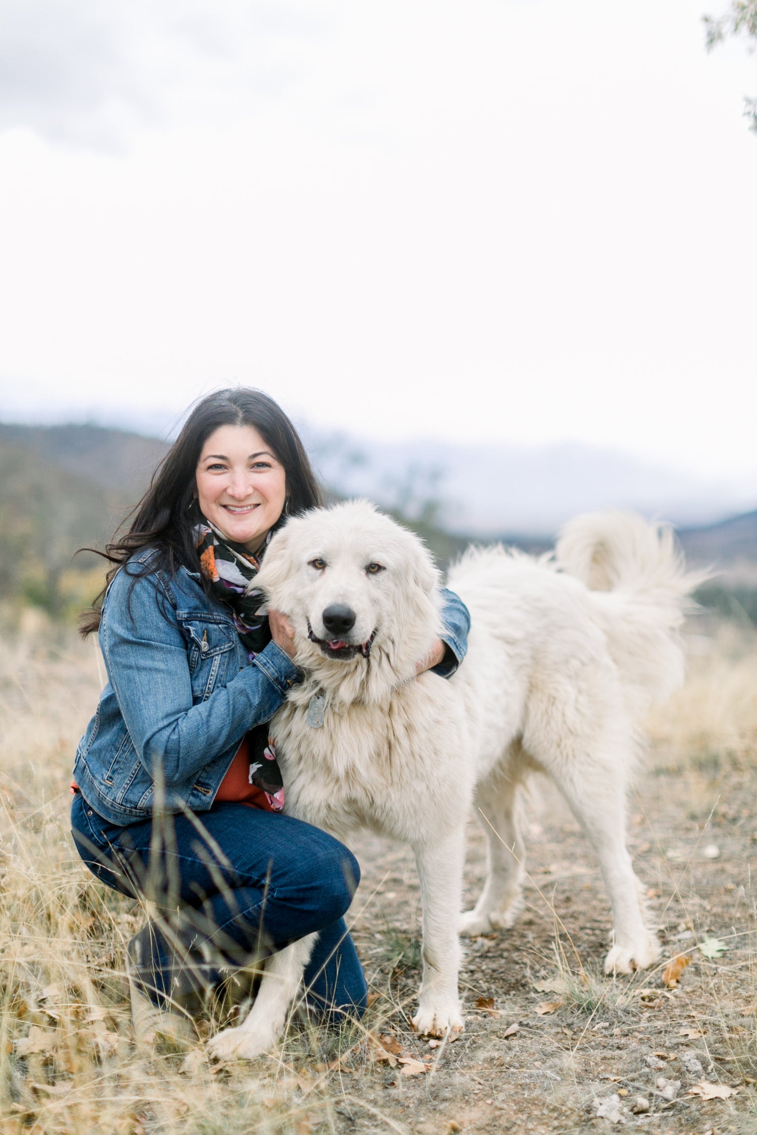 Shepherdess and livestock guardian dog