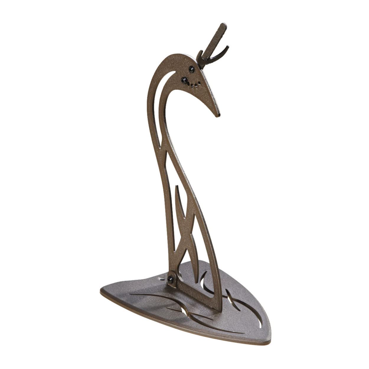 Skull Hooker Table Hooker Powder Coated Steel Trophy Mount - Perfect Kit for Table Display of Taxidermy Deer Antlers and Other Skulls - Available in Graphite Black and Robust Brown